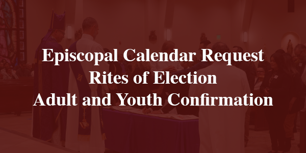 Rites of Election Confrimations Episcopal Forms